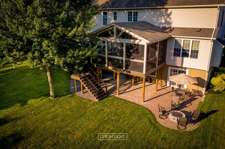 Screen Porch, Trex Deck, and Patio – Penfield, NY