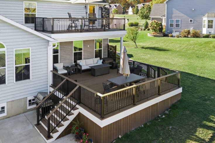 Trex Toasted Sand Deck / Accent Wall – Victor, NY